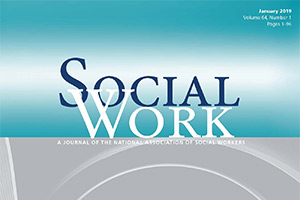 cover of Social Work journal