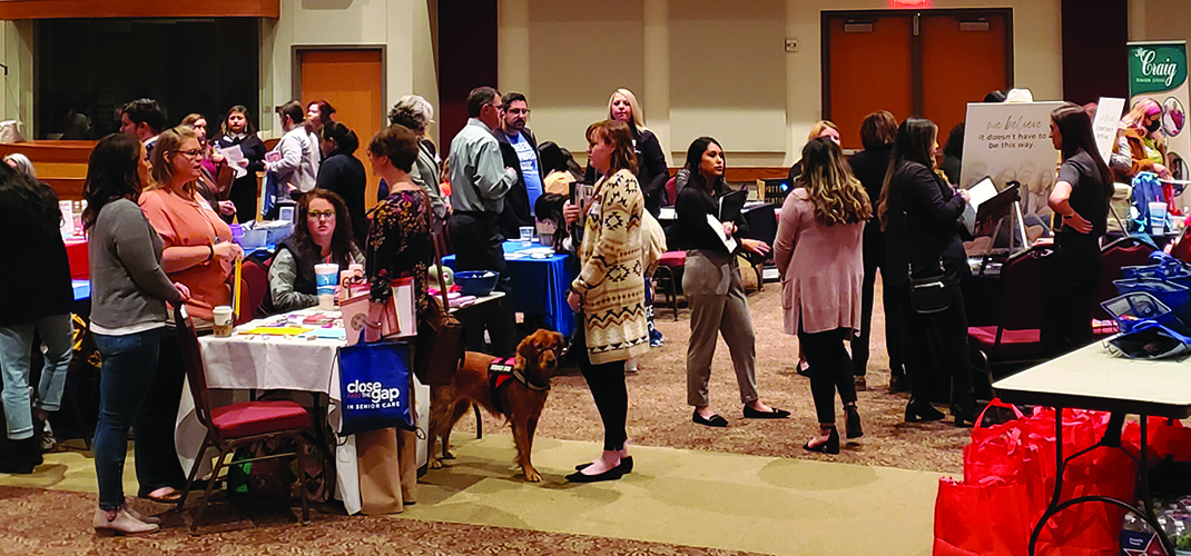 BSW students at West Texas A&M get information from agencies about internship opportunities during last semester's field fair.