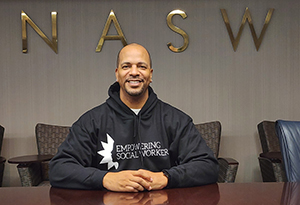 NASW CEO Anthony Estreet, PhD, MBA, LCSW-C, presented a video message that was sent out via social media to help kick off Social Work Month 2024