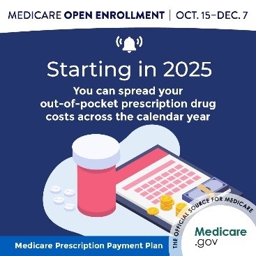 Medicare Open Enrollment Oct 15 - dec 7 starting in 2025 you can spread your out the official source for medicare medicare.gov